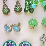 Vintage Clip And Screw Back Earring Lot 1950 To..